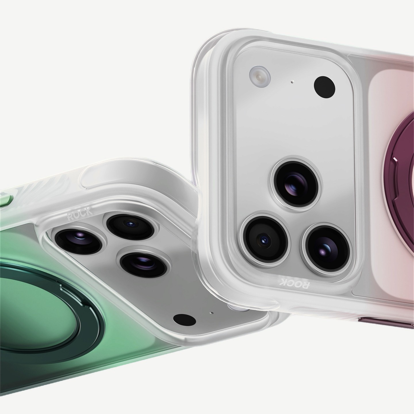 The camera block and lens cutouts